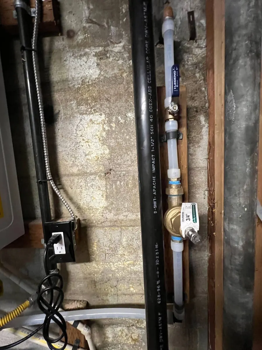 Repipe rough-in with PEX and shutoff valve by Andy's Plumbing & Drain